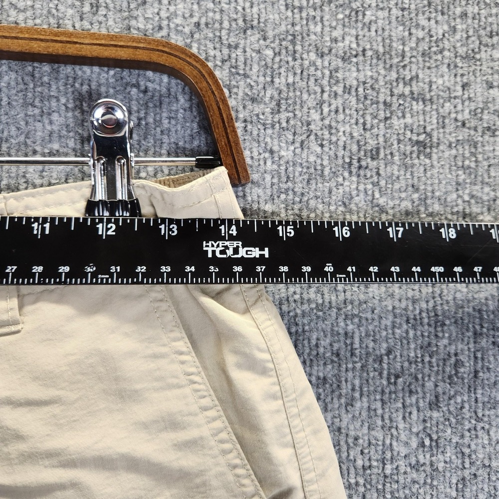 AFTCO Shorts Mens 28 Tan Khaki Nylon Fishing Elastic Waist Drawstring Quick Dry - Picture 4 of 13